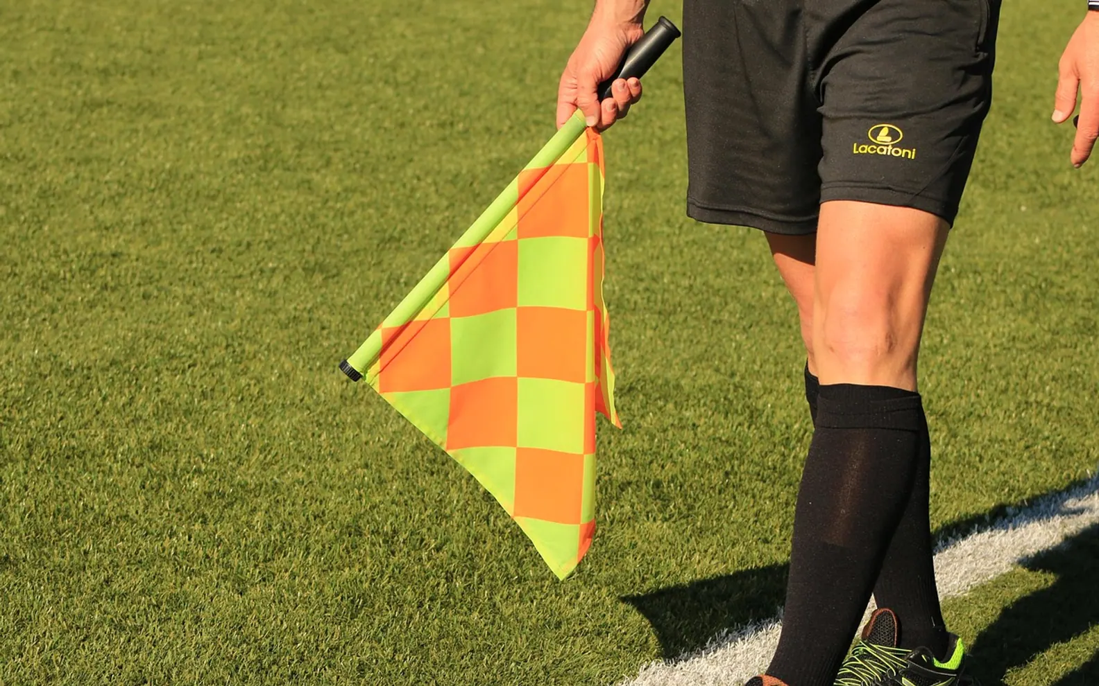 Flag, lineman and referee
