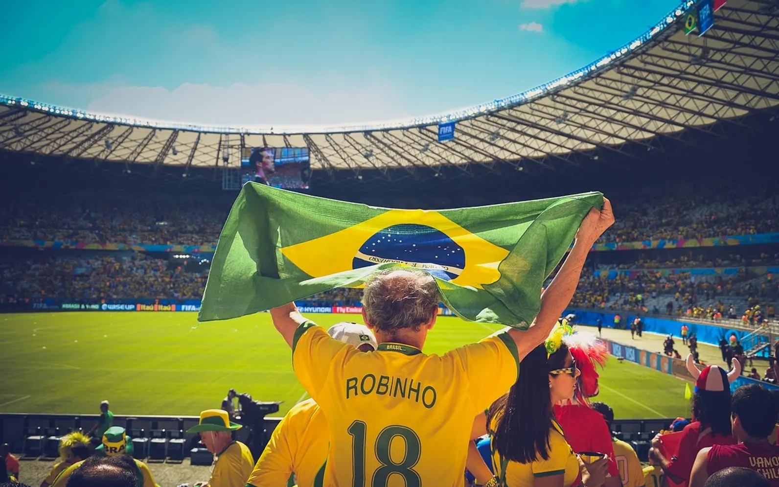 People, soccer and stadium